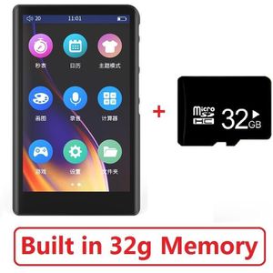 Ruizu H9 Metalen MP4 Speler Bluetooth 5.0 Ingebouwde Luidspreker 3.8Inch Full Touch Screen Ondersteuning Fm Radio, opname, Video,E-Book