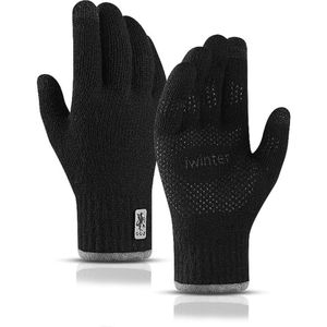 Mannen Gebreide Touchscreen Handschoenen Dames Herfst Winter Outdoor Warm Antislip Double-Layer Plus Fluwelen Mountain fietsen