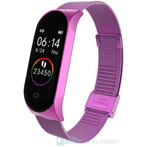 Rvs Smart Band Vrouwen Mannen Smartband Voor Android Ios Polsbandje Slimme Armband Fitness Tracker Wrist Band Smart-Band