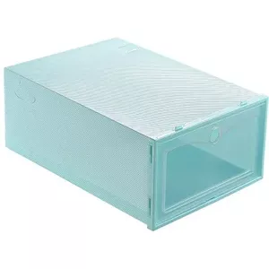 Transparant-Zwarte Schoenendozen Set - PP-behuizing, Stapelbaar