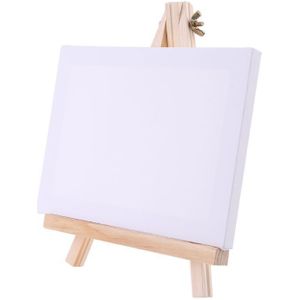 Mini Canvas Natuurlijke Houten Schildersezel Set Voor Art Schilderij Tekening Craft Wedding Supply