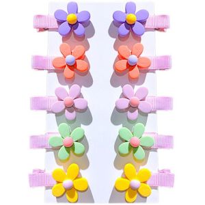 10Pcs Kinderen Leuke Kleur Haarspeld Hoofd Sieraden Clip Haar Accessoires Baby Clip Cute Baby Haarspeld