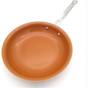 Non-stick Koekenpan Koperen Koekenpan Met Keramische Coating Schoon Duurzame Anti-aanbak Koekenpan Koken Tool Keuken Wok Kookgerei