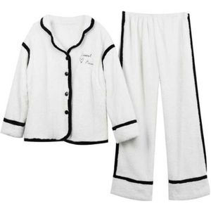 Winter Dikker Moederschap Verpleging Nachtkleding Wit Katoen Borstvoeding Nachtkleding Voor Zwangere Vrouwen Herfst Zwangerschap Pyjama X207