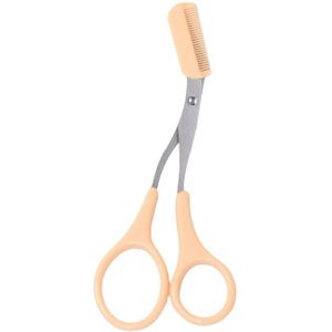 Wenkbrauw Trimmer Schaar Met Kam Facial Wimper Ontharing Grooming Shaping Wenkbrauw Scheerapparaat Cosmetische Make-Up Accessoires