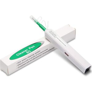 2 Stks/partij Lc/Sc/Fc/St One-Click Cleaner Tool 1.25Mm En 2.5Mm Fiber optic Cleaning Pen 800 Reinigt Fiber Optic Cleaner