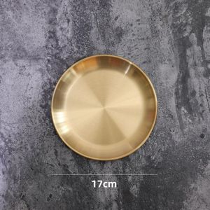Gouden Ronde Opslag Plaat Sieraden Cosmetica Metalen Pallet Europese Desktop Decoratie Trays Decoratieve