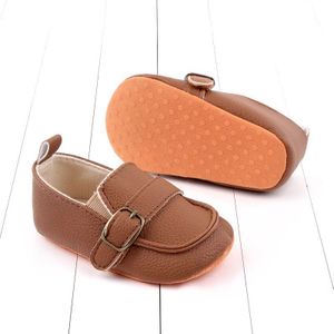 Baby Baby Pu Lederen Zachte Tong Peuter Schoenen Geschikt Voor De Lente En Herfst (Zwart/Wit/Bruin) casual Party Schoenen