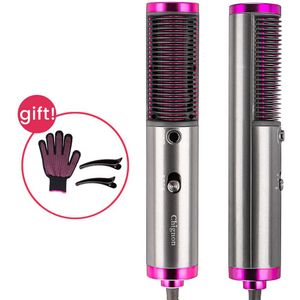 Een Stap Föhn Borstel Air Brush Sneldrogend Steil Haar Kam Negatieve Lons Kapsalon Volumizer Stijltang Curler