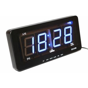 LED Display Digitale LED Wekker Wandklok Grote nummers te Lezen Moderne Stille Elektronische Wekkers AC aangedreven