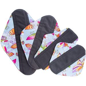 4 Stuks 4 Size Baby Herbruikbare Wasbare Mama Maandverband Vrouwelijke Waterdichte Pul Maandverband