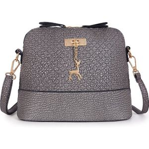 Vrouwen Messenger Bags Mini Pu Lederen Tas Met Herten Speelgoed Shell Vorm Zak Vrouwen Schoudertassen Dames Rits handtas