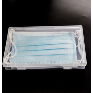 Masker Storage Case Plastic Organizer Draagbare Opbergdoos Wegwerp Masker Houder Transparante Container Organizer