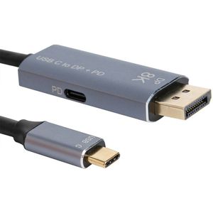 Alloyseed Dp Pd Snel Opladen Adapter Kabel D0301 8K/60Hz Uhd Usb Type-C Naar Displayport voor Kantoor Zorgzame Computer Benodigdheden