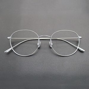Luxe Pure Titanium Optische Brillen Frame Mannen Bijziendheid Bril Frame Vrouwen 2022 Vintage Eyewear