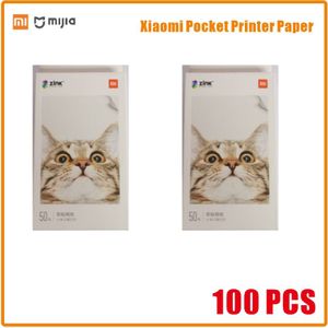 10-200Pcs Xiaomi Pocket Printer Papier Zink Zelfklevende Foto Print Lakens Voor Xiaomi 3Inch Mini pocket Photo Printer Alleen Pape