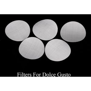 Filter Mesh Cover Rubber Ringen Deel Compatibel Met Dolce Gusto Food Grade Rvs Hervulbare Capsules Diy Koffiezetapparaat
