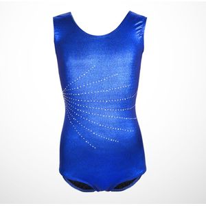 1 Pc Metallic Glans Ballet Tank Tops Turnpakje Een Stuk Gymnastiek Pak Voor Kinderen Meisjes