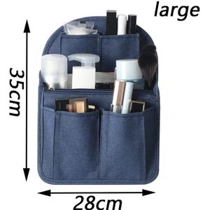 Sereqi Rugzak Organizer Insert Reizen Purse Multi-Pocket Bag In Bag Toilettas Organisator, mannen En Vrouwen Reizen Accessoires