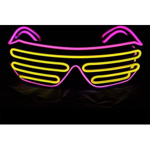 El Draad Neon Rave Glazen Knipperende Led Zonnebril Oplichten Kostuums Dj Rave Night Voor Birthday Party Halloween Kerst