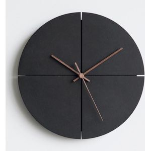 Nordic Minimalistische Wandklok Zwarte Woonkamer Klokken Persoonlijkheid Huishoudelijke Stille Muur Horloges Home Decor