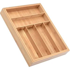 8 Grid Keuken Intrekbare Bamboe Bestek Lade Opbergdoos Servies Opbergdoos Keuken Sieraden Gereedschap Lade Organizer