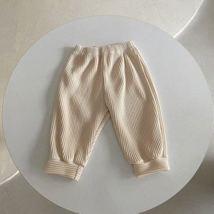 Baby Kids Geribbelde Elastische Lange Broek Jongens Meisjes Casual Warm Houden Kinderen Broek Herfst Winter Todder Buitenste Broek