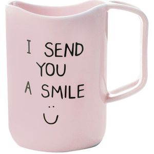 1 Pc Huishoudelijke Mondwater Cups Met Handvat Badkamer Paar Borstelen Cup Tandenborstel Magazijnstelling Leuke Plastic Tand Mokken