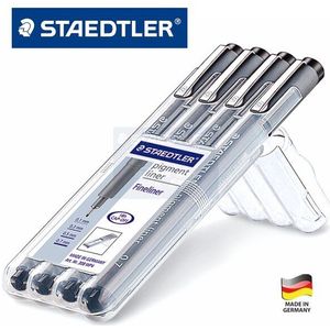 Lifemaster Duitsland Staedtler 308 Wp 4 Pen Set Pigment Liner Fineliner 0.1 Mm, 0.3 Mm, 0.5 Mm, 0.7 Mm Tekening Pen