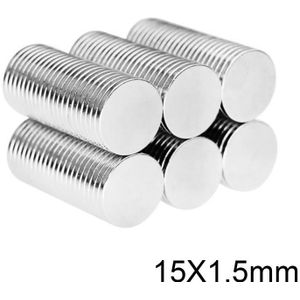 10/20/50/100/200/500 Pcs 15X1.5 Kleine Ronde Magneet 15 Mm X 1.5 Mm Neodymium Magneten 15X1.5 Mm Permanente Sterke Krachtige Magneet 15*1.5