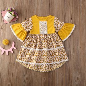 Peuter Kids Baby Meisjes Prinses Bloemen Party Pageant Bruiloft Formele Kleding