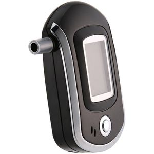 Elektronische Digitale Adem Alcohol Tester Blaastest Met Lcd Dispaly Met 5 Mondstukken Politie Alcohol Parking Breathalyser
