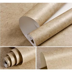 Beibehang bruin non-woven eenvoudige vlakte gestreepte papel de parede 3D slaapkamer sofa TV achtergrond effen kleur behang roll