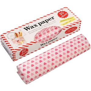 Wax Papier Food Grade Vet Papier Voedsel Wrappers Inpakpapier Voor Brood Sandwich Hamburger Frietjes Oliepapier Bakken Tools 50 STUKS