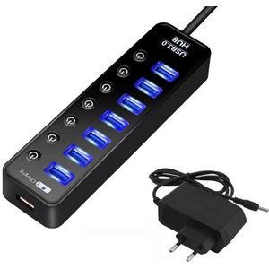 Usb Hub 3.0 Multi 4 7 Port Charger Voor Ipad Mac Book Air Pro Pc Computer Laptop Accessoires Met Power adapter Usb Splitter Hab