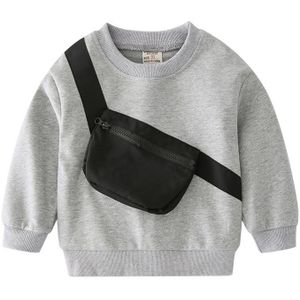 Sport Stijl Childrens Hooded Sweater Herfst Jongens Comfortabel En Ademend Trui Lange Mouwen 0-6 Jaar ol