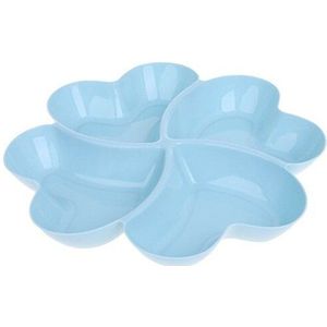 4-Compartiment Hartvormige Voorgerecht Dienblad Platen Opbergdoos Gedroogd Fruit Snack Platen Verdeeld Candy Dessert Container