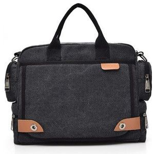 Compartiment Canvas Mannen Tas Mode Mannen Schoudertas Business Leisure Hand-Held Messenger Bag Mannen Aktetas maleta Bolsa