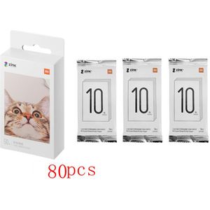 Originele Xiaomi Zink Pocket Printer Papier Zelfklevend Photo Print 10/20/50 Vellen Voor Xiaomi 3-Inch mini Pocket Photo Printer