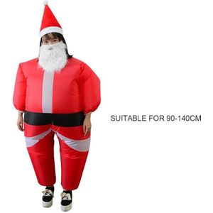 Kerstman Kostuum Volwassen Opblaasbare Blow Up Suit Kerst Fancy Dress Cosplay