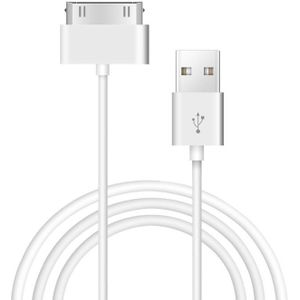 10 stks/partij USB Data Charger Kabel Voor iPhone 4 4 4s iPod Nano iPad 2 3 iPhone 30 Pins Kabel USB 1m Opladen Adapter Data Sync Kabel