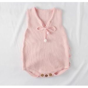 Vrouwelijke Baby Jumpsuit Hand-gebreide Kind Meisje strakke Casual Jumpsuit Lotusblad Jumpsuit