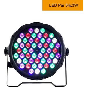 54X3W Led Par Licht Rgbw Disco Wassen Licht Apparatuur 8 Kanalen Dmx 512 Led Uplights Strobe Podium verlichting Effect Licht 12x3W