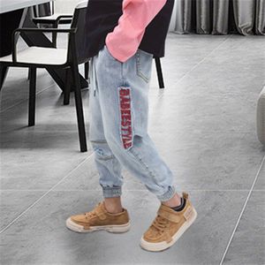 Kinderen Broek Jongens Jeans Herfst Koreaanse Versie Van Kinderen Jongen Broek Zachte Denim Juveniele Enkellange broek Katoen Casual