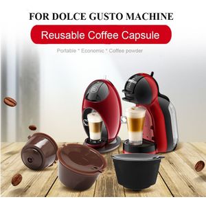 Herbruikbare Dolce Gusto Koffie Capsule Plastic Hervulbare Dolce Gusto Koffie Capsule Fit Voor Nescafe Koffie Machine
