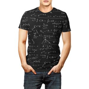 Digitale Geometrie 3d T-shirt Korte Sleeveprinting O-hals T-shirts Persoonlijkheid Mannen Vrouwen Unisex Zomer Tops