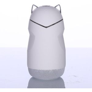 Draagbare Mini Draadloze Bluetooth Speaker Leuke Kat Vorm Duurzaam Luidsprekers Met Led Light Ondersteuning Bt Modus En Tf Card Uitbreiding