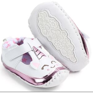 0-18M Mooie Baby Meisje Peuter Eenhoorn Mocassins Cartoon Eenhoorn Anti Slip Eerste Walker Crib Prewalker Zachte zool Schoenen