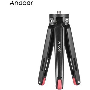 Andoer Mini Statief Handheld Reizen Desktop Camera Stand Houder Aluminium Voor Canon Nikon Sony Dslr Voor Iphone X Smartphone