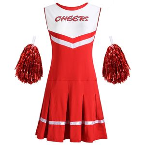M-XL Vorm Cheerleader Kostuum Stage Performance Plus Size Sexy Baby Meisje Cheerleading Kostuums Uniform